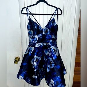 Windsor Blue Rose skater dress